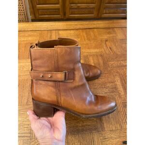 J.Crew Parker Moto boots in cognac size 8